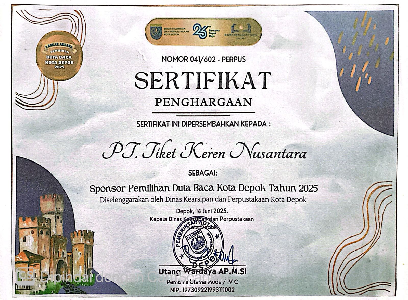 Pemilihan Duta Baca Kota Depok Tahun 2025